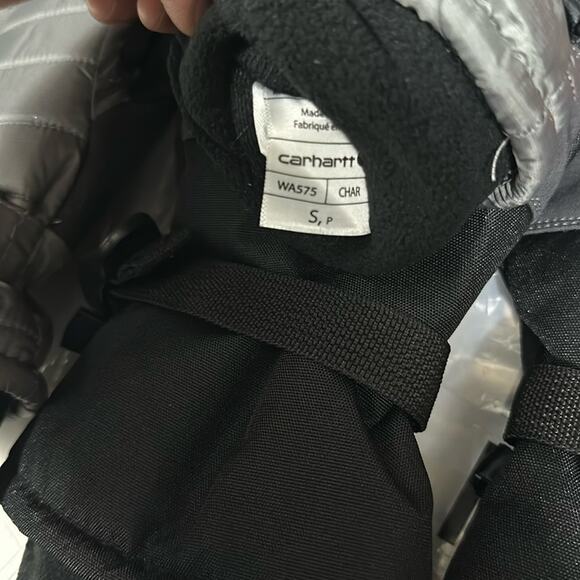 Carhartt Women's Charcoal Quilted Gloves NWOT Size Small - Picture 2 of 5